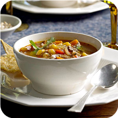 Sweet potato and hominy stew 