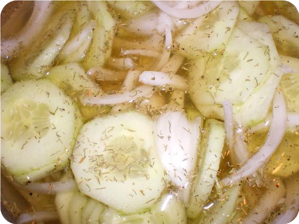 Cucumber Dill Marinated Salad