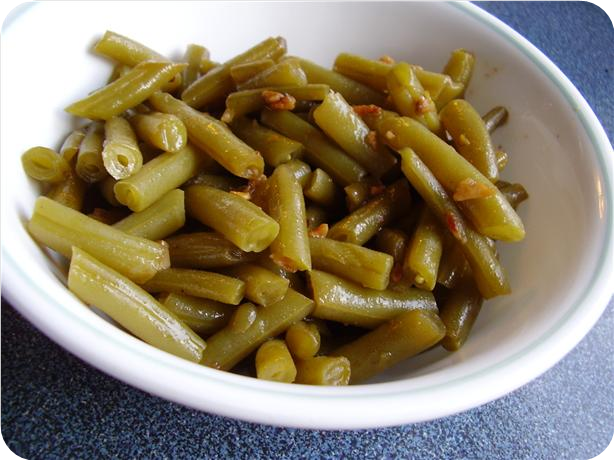 Green Beans With Lemon and Browned Garlic