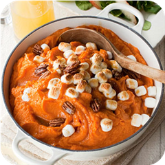 Sweet Potatoes with Toasted Pecans 