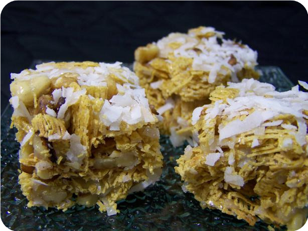 Coconut Pecan Squares-No Bake