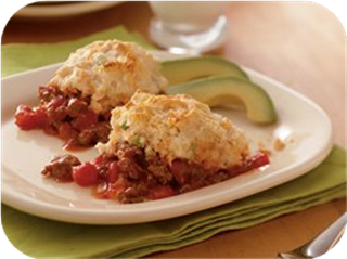 Salsa Beef Biscuit Bake