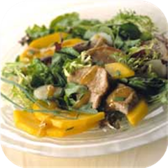 Pork and mango salad 