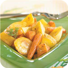 Oven-roasted vegetables 