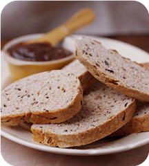 Wild rice and oat bran bread 