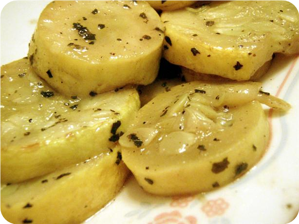 Yellow Squash With Basil