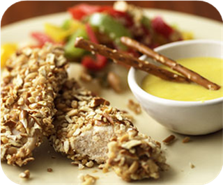 Chicken with Pretzels and Couscous