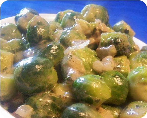 Sheila's (saucy) Brussels Sprouts