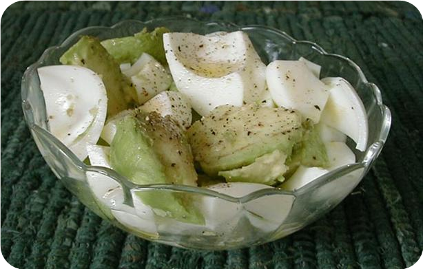 Hard-boiled Egg Whites With Avocado