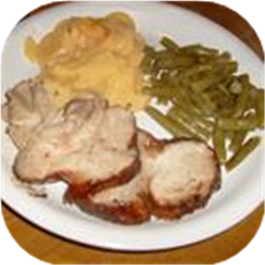 Roasted Pork Shoulder with Pomegranate Sauce