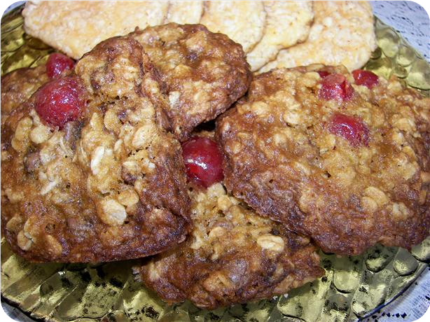 Chocolate Cherry and Oatmeal Cookies