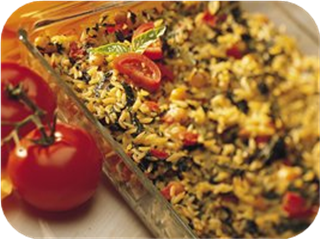 Baked Orzo and Vegetables