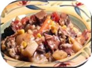 Crock Pot Beef Bacon and Barley Soup