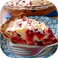 Crustless Cranberry Pie