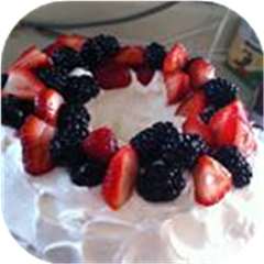 Strawberry Angels' Cake