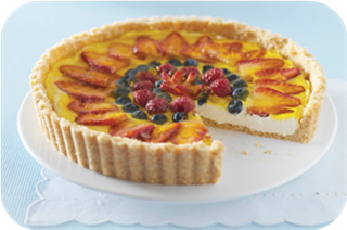 Triple-Berry Cheesecake Tart