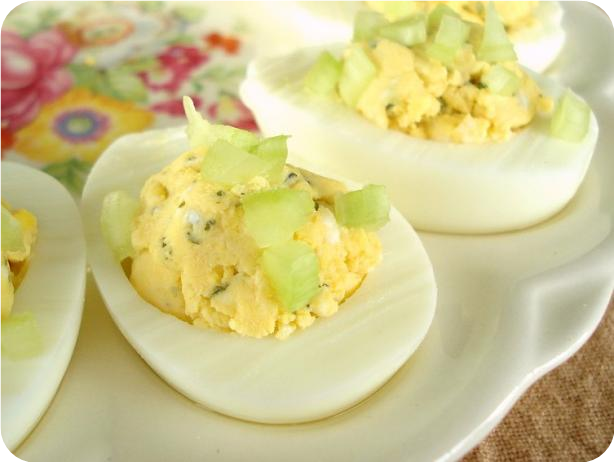 Buffalo Style Stuffed Eggs