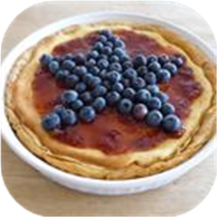 Red, White, and Blueberry Cheesecake Pie