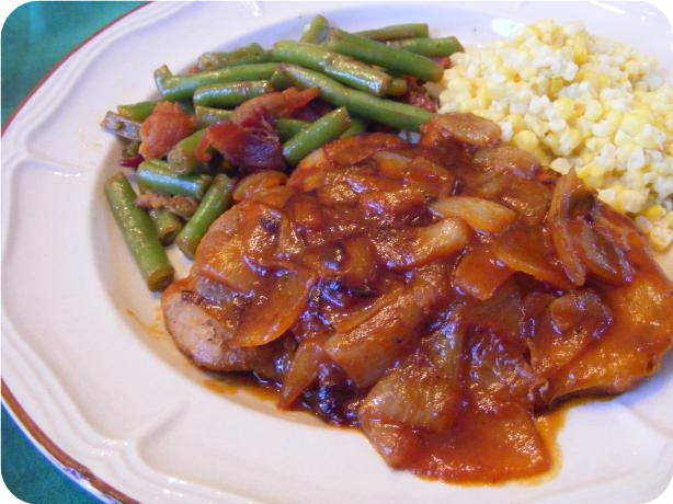 Pork Chops With Tangy Onion Sauce