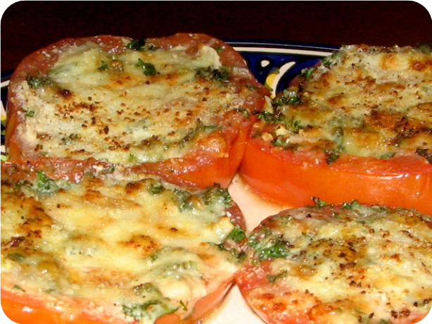 Mom's Broiled Parmesan Tomatoes