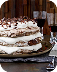 Hazelnut-and-Chocolate Meringue Cake