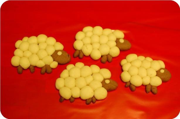 Sheepy Cookies (Or Sugar Cookie Dough to Shape As You Wish)