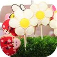 Cut-Out Cookies in a Flower Pot