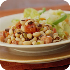 Black-eyed peas and ham 