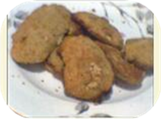 Frosted Cashew Cookies