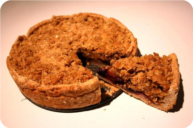 Bizooey's Apple Crumble Pie - With Crust Recipe!