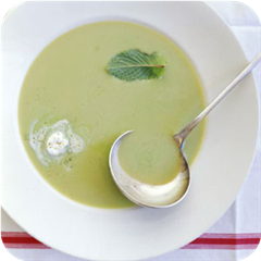Mint-pea soup 