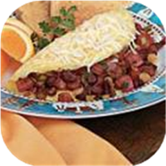 Chili Bean Cheese Omelet