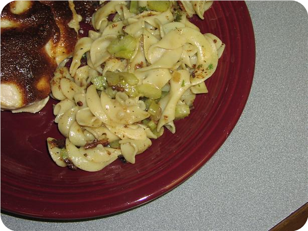 German Hot Noodle Salad