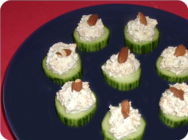 Stuffed Cucumber Cups