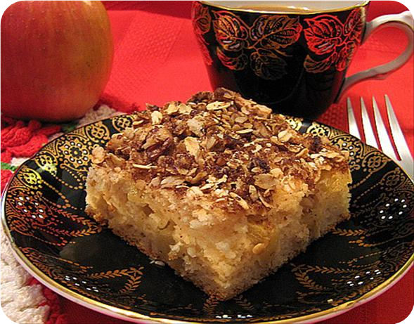 Kim's Inspiration Apple Sour Cream Cake