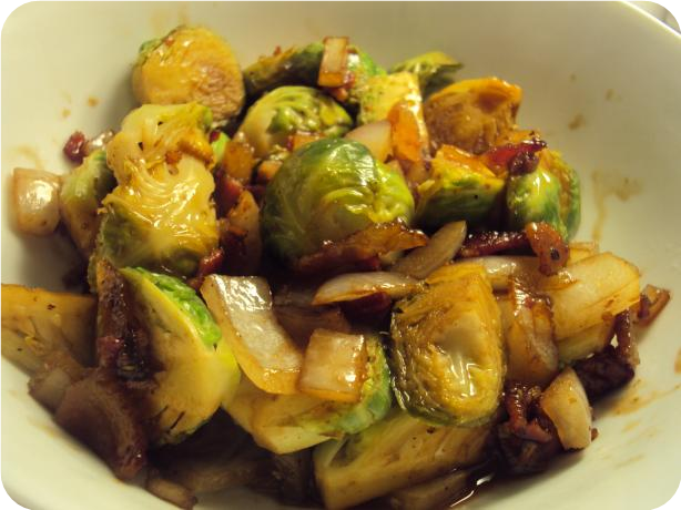 Brussels Sprouts With Bacon and Balsamic Vinegar
