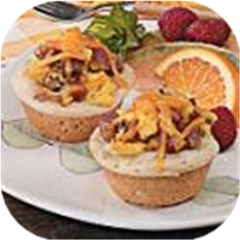 Omelet Biscuit Cups