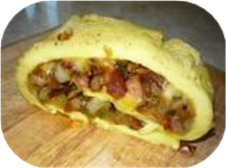 Baked Ham and Cheese Omelet Roll