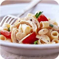 White beans, pasta and chicken 