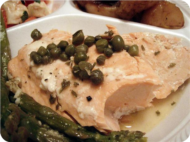 Pan-Poached Salmon Piccata
