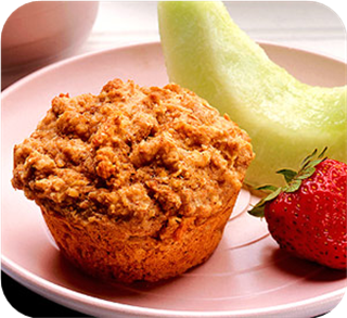Apple and oat bran muffins 