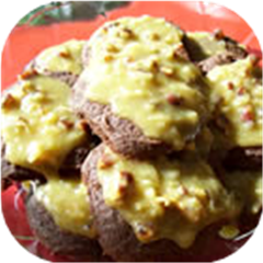 German Chocolate Brownie Cookies