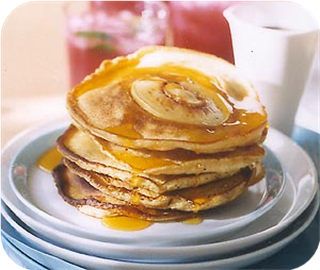 Seared Peach Pancakes