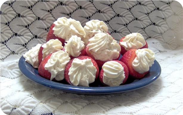 Low Fat Stuffed Strawberries