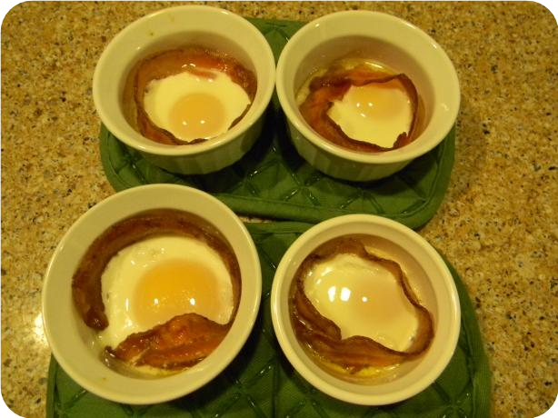Eggs Baked in Bacon Ring
