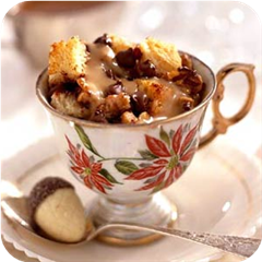 Chocolate chip bread pudding