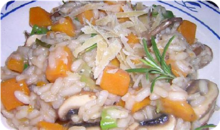 Pumpkin and Mushroom Risotto