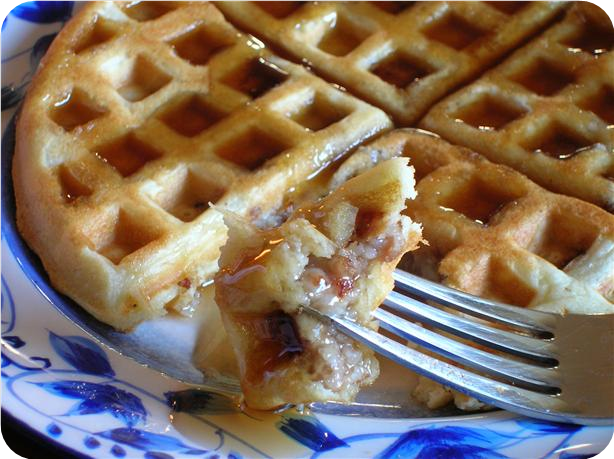 Fresh Sausage Waffles