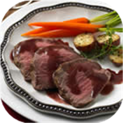 Roast Beef Tenderloin with Cranberry-Red Wine Sauce