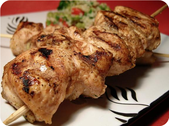 Moroccan Chicken Kebabs / Skewers
